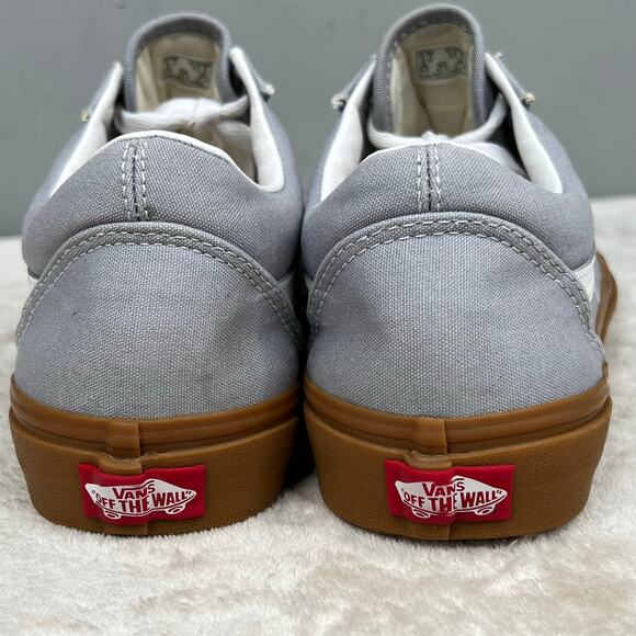 Vans Old Skool Gum Sole Sneakers Gray White 9 Men 10.5 Women Low Top Lace Up main image 7